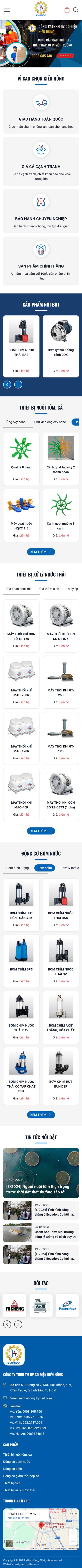 Kiến Hùng giao diện mobile